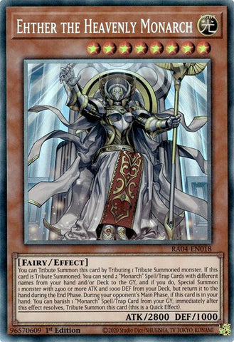 Ehther the Heavenly Monarch [RA04-EN018] Collector's Rare 