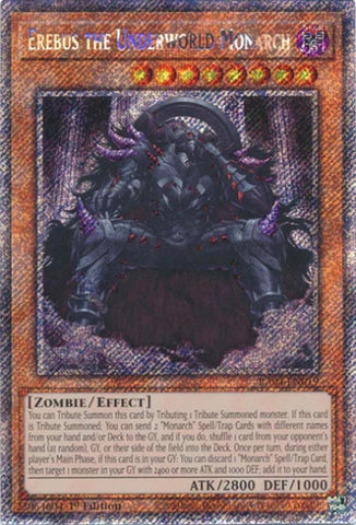 Erebus the Underworld Monarch [RA04-EN019] Platinum Secret Rare 