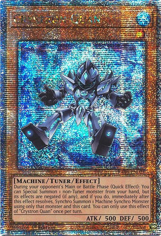 Crystron Quan [RA04-EN021] Quarter Century Secret Rare 
