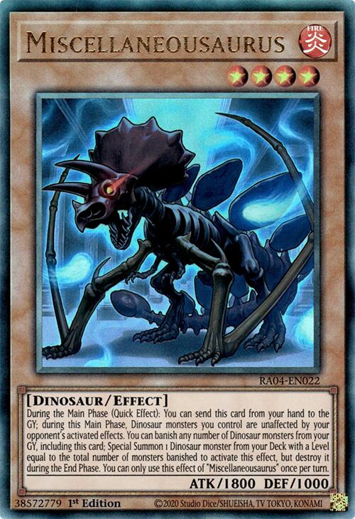 Miscellaneousaurus [RA04-EN022] Ultimate Rare