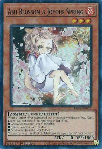Ash Blossom &amp; Joyous Spring (Alternate Art) [RA04-EN025] Super Rare 