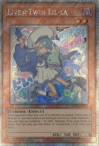 LiveTwin Lil-la [RA04-EN036] Platinum Secret Rare 
