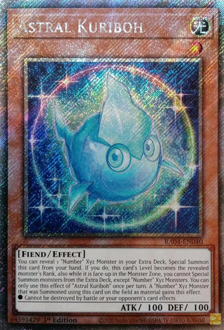 Astral Kuriboh [RA04-EN040] Platinum Secret Rare 