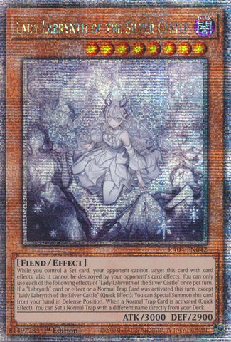 Lady Labrynth of the Silver Castle (New Art) [RA04-EN042] Quarter Century Secret Rare 