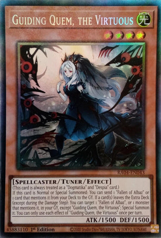Guiding Quem, the Virtuous [RA04-EN043] Collector's Rare 