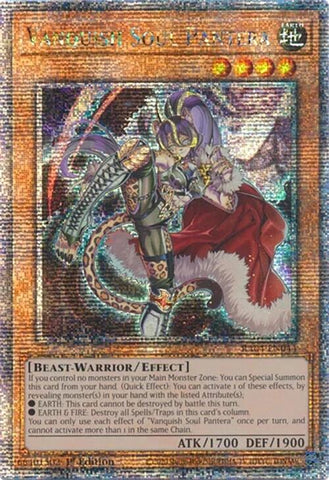 Vanquish Soul Pantera [RA04-EN044] Quarter Century Secret Rare 