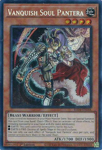Vanquish Soul Pantera [RA04-EN044] Secret Rare 