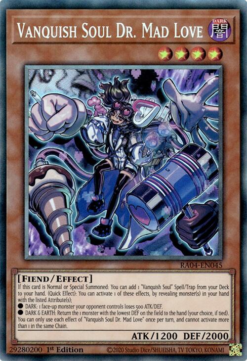 Vanquish Soul Dr. Mad Love [RA04-EN045] Collector's Rare