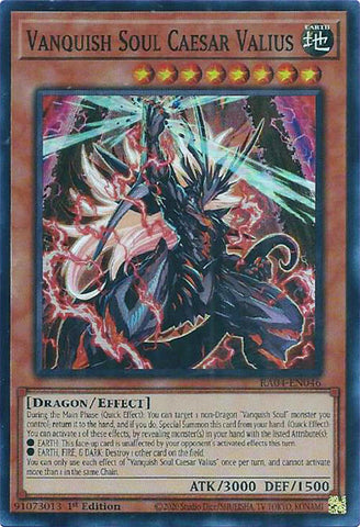 Vanquish Soul Caesar Valius [RA04-EN046] Super Rare 