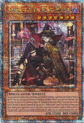 Diabellstar the Black Witch (New Art) [RA04-EN047] Quarter Century Secret Rare 