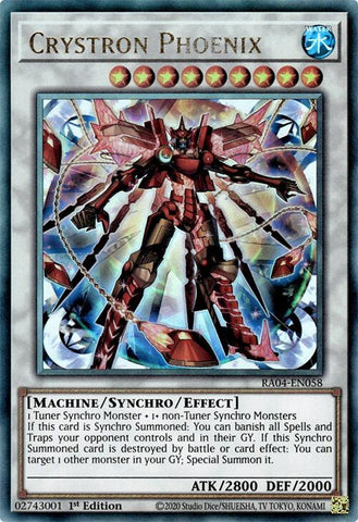 Crystron Phoenix [RA04-EN058] Ultimate Rare 