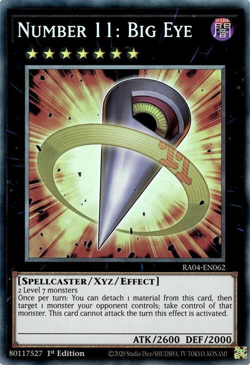 Number 11: Big Eye [RA04-EN062] Collector's Rare