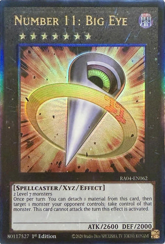 Number 11: Big Eye [RA04-EN062] Ultimate Rare 