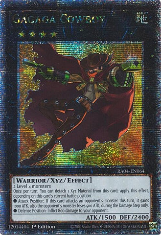 Gagaga Cowboy [RA04-EN064] Quarter Century Secret Rare 