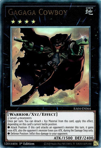 Gagaga Cowboy [RA04-EN064] Ultimate Rare 