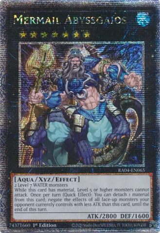 Mermail Abyssgaios [RA04-EN065] Quarter Century Secret Rare 