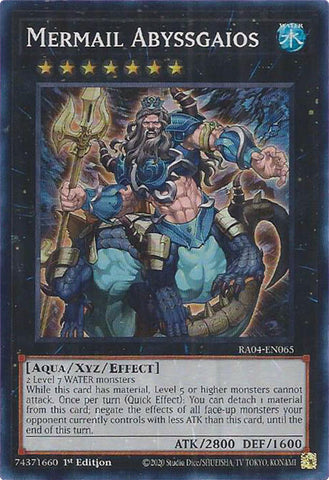 Mermail Abyssgaios [RA04-EN065] Super Rare 