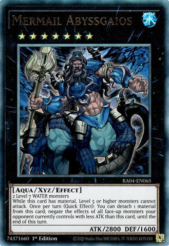 Mermail Abyssgaios [RA04-EN065] Ultimate Rare 