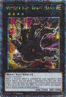 Number 106: Giant Hand [RA04-EN066] Quarter Century Secret Rare 