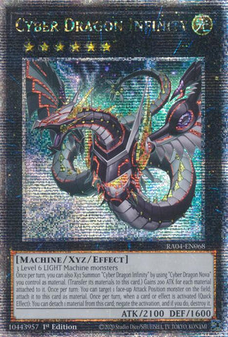 Cyber ​​Dragon Infinity (Alternate Art) [RA04-EN068] Quarter Century Secret Rare 