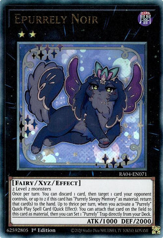 Epurrely Black [RA04-EN071] Ultimate Rare 