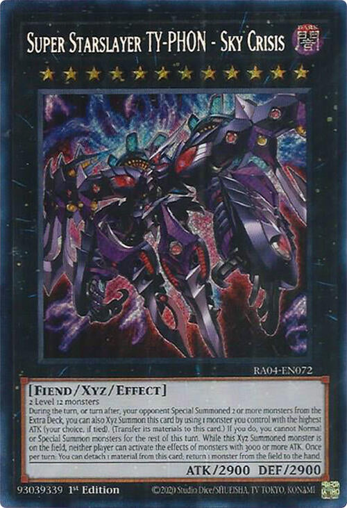 Super Starslayer TY-PHON - Sky Crisis [RA04-EN072] Secret Rare 