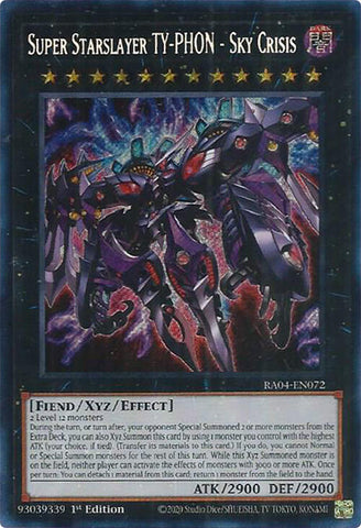 Super Starslayer TY-PHON - Sky Crisis [RA04-EN072] Secret Rare 