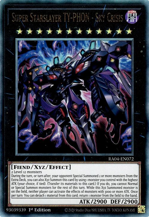 Super Starslayer TY-PHON - Sky Crisis [RA04-EN072] Ultimate Rare 