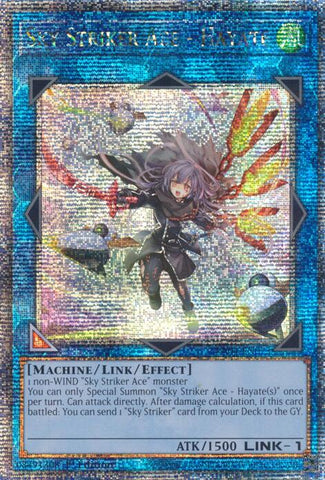 Sky Striker Ace - Hayate (New Art) [RA04-EN073] Quarter Century Secret Rare 