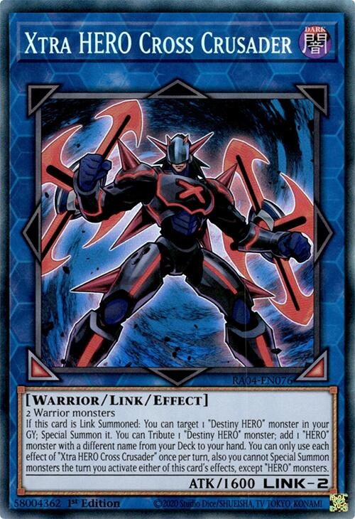 Xtra HERO Cross Crusader [RA04-EN076] Collector's Rare