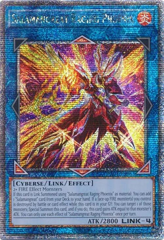 Salamangreat Raging Phoenix [RA04-EN083] Quarter Century Secret Rare 
