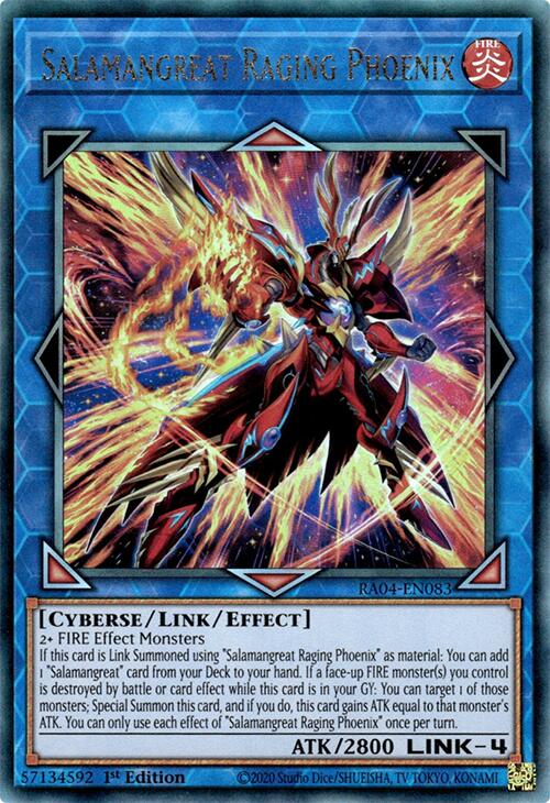 Salamangreat Raging Phoenix [RA04-EN083] Ultimate Rare