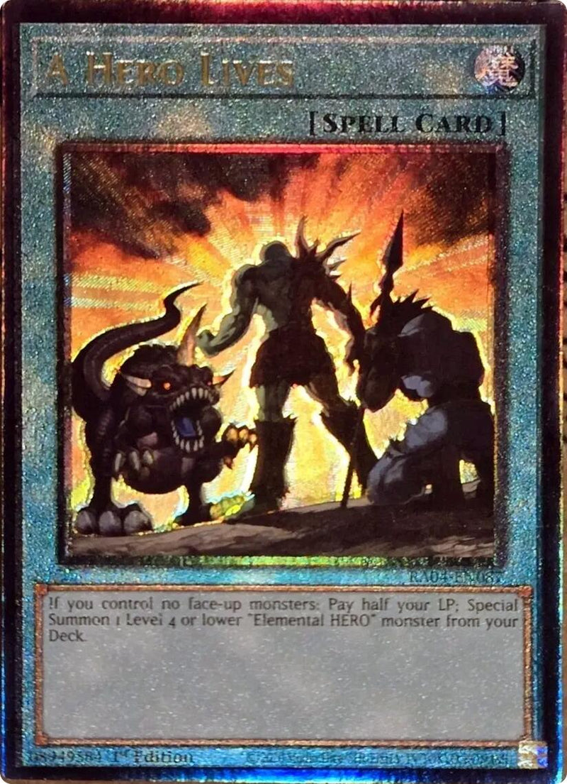 A Hero Lives [RA04-EN087] Ultimate Rare