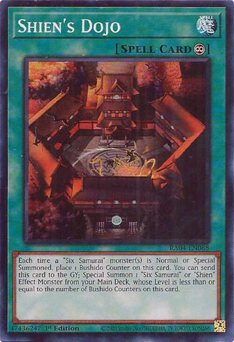 Shien's Dojo [RA04-EN088] Super Rare 
