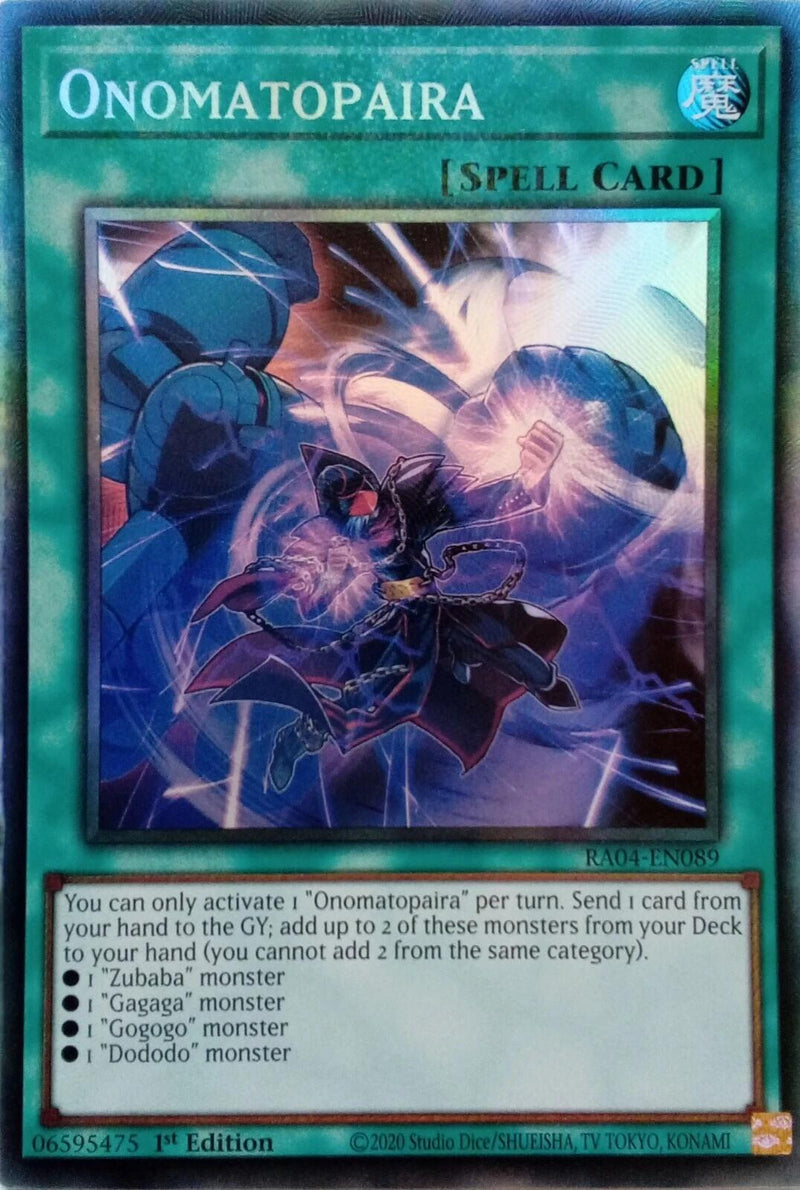 Onomatopaira [RA04-EN089] Collector's Rare