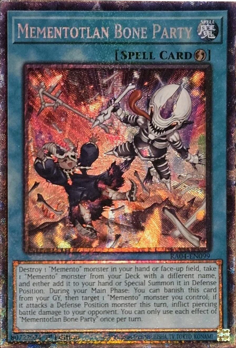 Mementotlan Bone Party [RA04-EN099] Collector's Rare