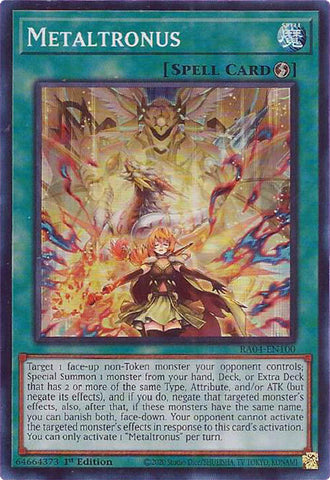 Metaltronus [RA04-EN100] Super Rare 