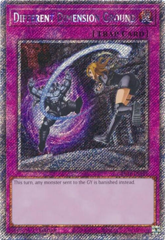 Different Dimension Ground [RA04-EN101] Platinum Secret Rare 