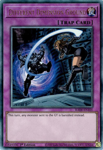 Different Dimension Ground [RA04-EN101] Ultimate Rare 