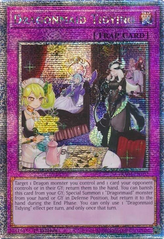Dragonmaid Tidying [RA04-EN102] Quarter Century Secret Rare 
