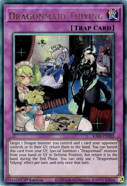 Dragonmaid Tidying [RA04-EN102] Ultimate Rare
