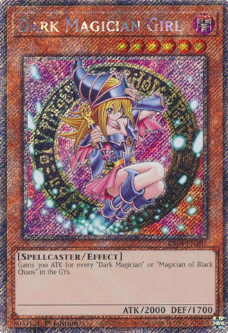 Dark Magician Girl (3rd Art) [RA04-EN107] Platinum Secret Rare 