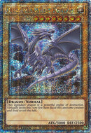 Blue-Eyes White Dragon (8th Art) [RA04-EN108] Quarter Century Secret Rare 