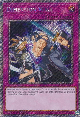 Dimension Wall [RA04-EN127] Platinum Secret Rare 