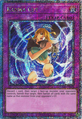 Karma Cut [RA04-EN128] Quarter Century Secret Rare 