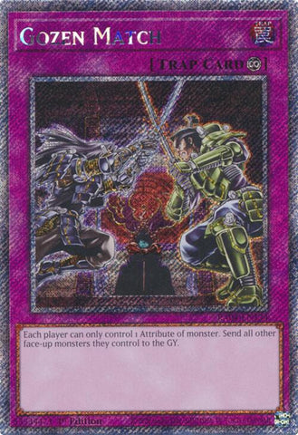 Gozen Match [RA04-EN134] Platinum Secret Rare 