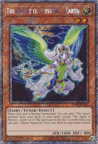 The Agent of Mystery - Earth [RA04-EN146] Platinum Secret Rare 