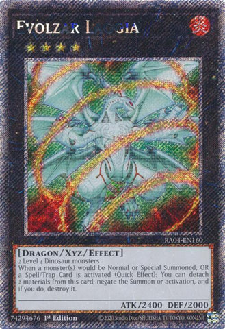 Evolzar Laggia [RA04-EN160] Platinum Secret Rare 