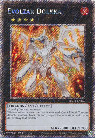 Evolzar Dolkka [RA04-EN167] Platinum Secret Rare 