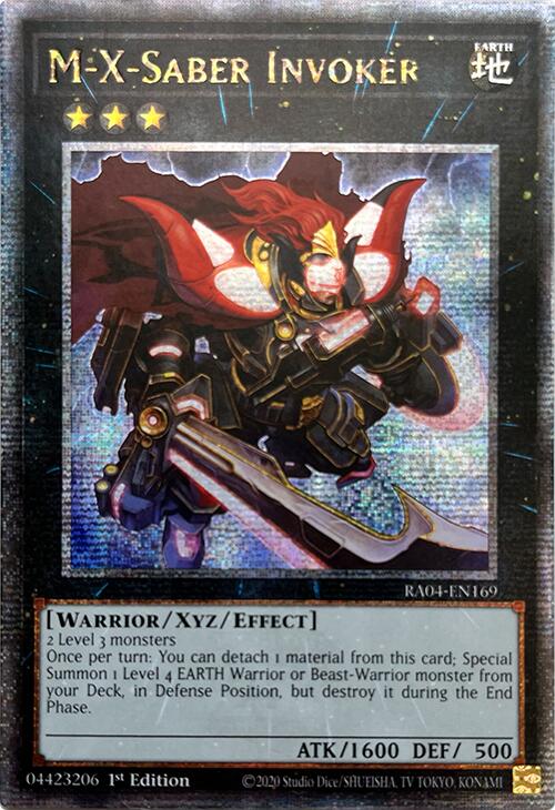 MX-Saber Invoker [RA04-EN169] Quarter Century Secret Rare 